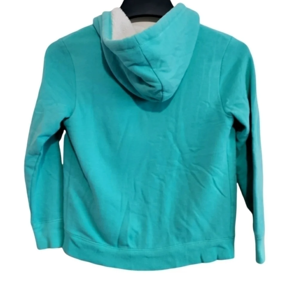 Justice full zip hoodie size 10 sherpa lined